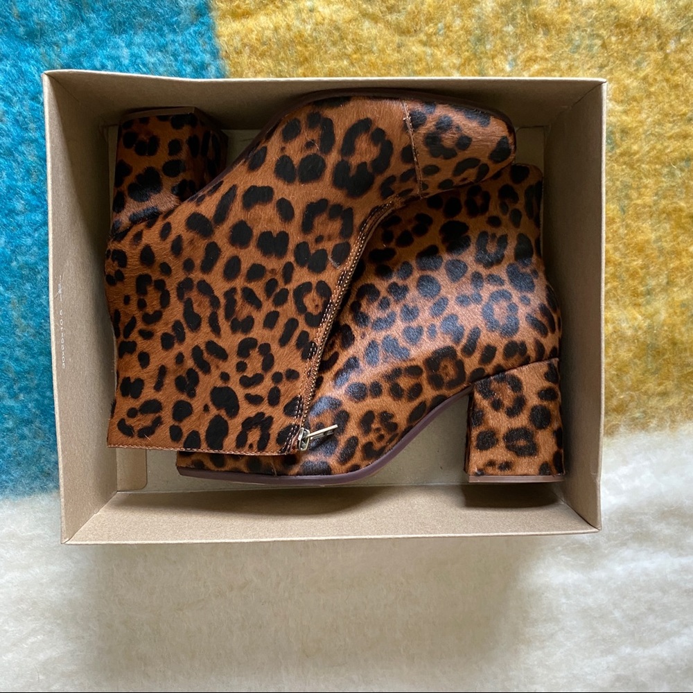 Madewell | NIB! The Amalia Zip Boot Leopard - Picture 8 of 11